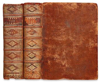 BOS, LAMBERT VAN DEN. Het Leven en Bedryf van Willem de Darde, Koning van Groot-Brittannie, Vrankryk en Yrlant &c. &c.  2 vols.  1694